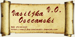 Vasiljka Osećanski vizit kartica
